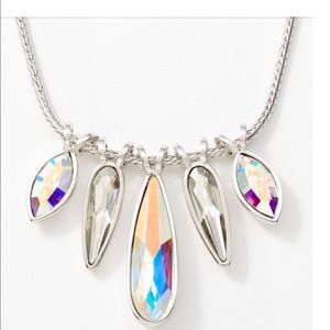 Exquisite Touchstone Removable Crystals Necklace Swarovski aurore boreale BNIB